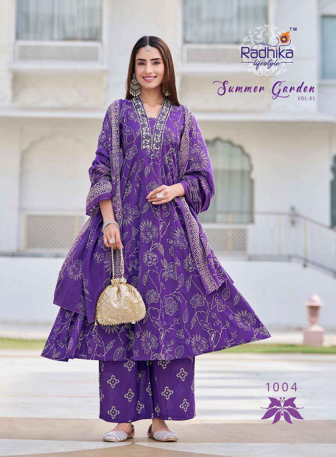 Radhika Lifestyle Summer Garden Vol 1 Cotton Kurti Combo Wholesale Price ( 8 Pcs Catalog )