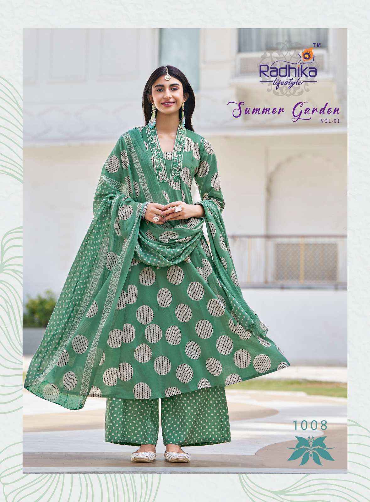Radhika Lifestyle Summer Garden Vol 1 Cotton Kurti Combo Wholesale Price ( 8 Pcs Catalog )