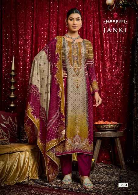 Rangoon Janki Musline Kurti Combo Wholesale Price ( 4 pcs Catalogue