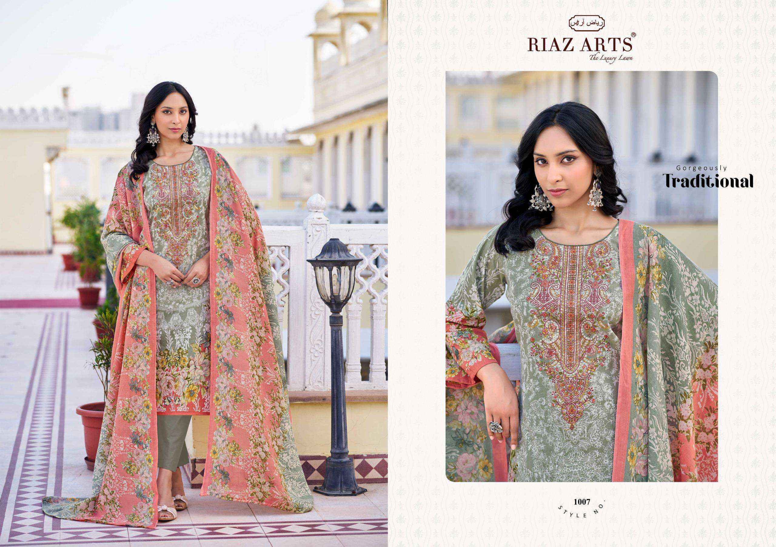 Riaz Arts Musafir Vol 26 Wholesale Lawn Cotton Dress Material ( 8 pcs Catalogue