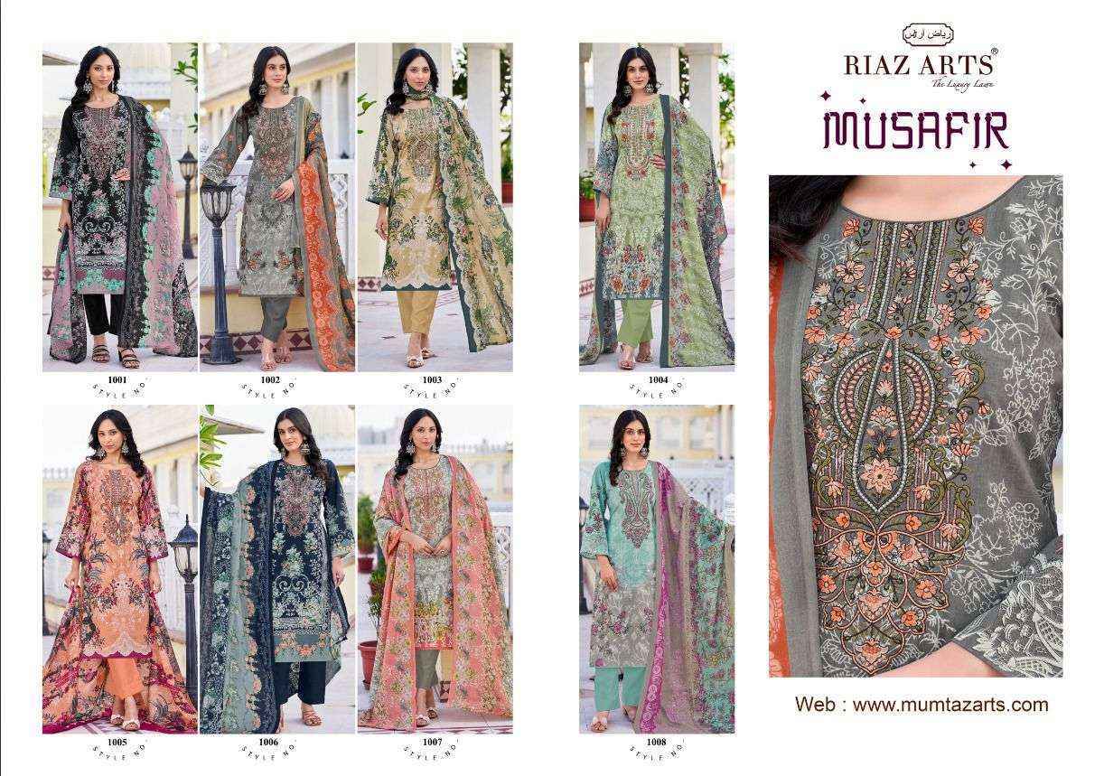 Riaz Arts Musafir Vol 26 Wholesale Lawn Cotton Dress Material ( 8 pcs Catalogue
