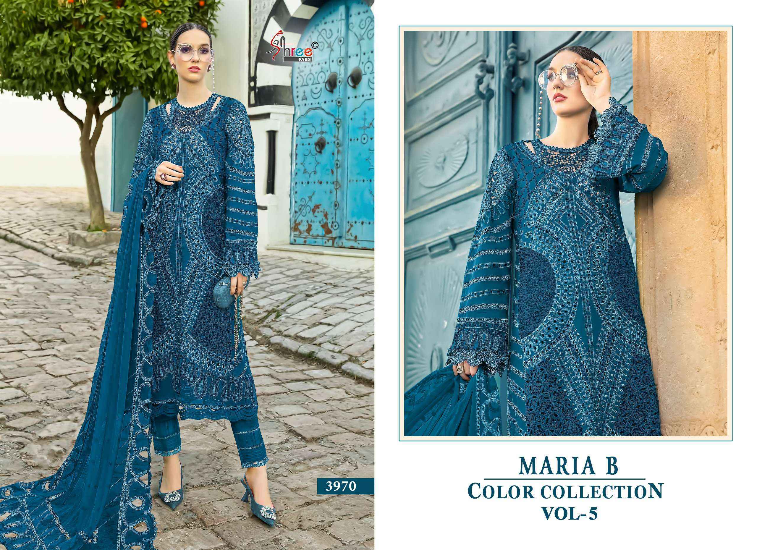 Shree Fabs Maria B Colour Collection Vol 5 Cotton Pakistani Dress Material
