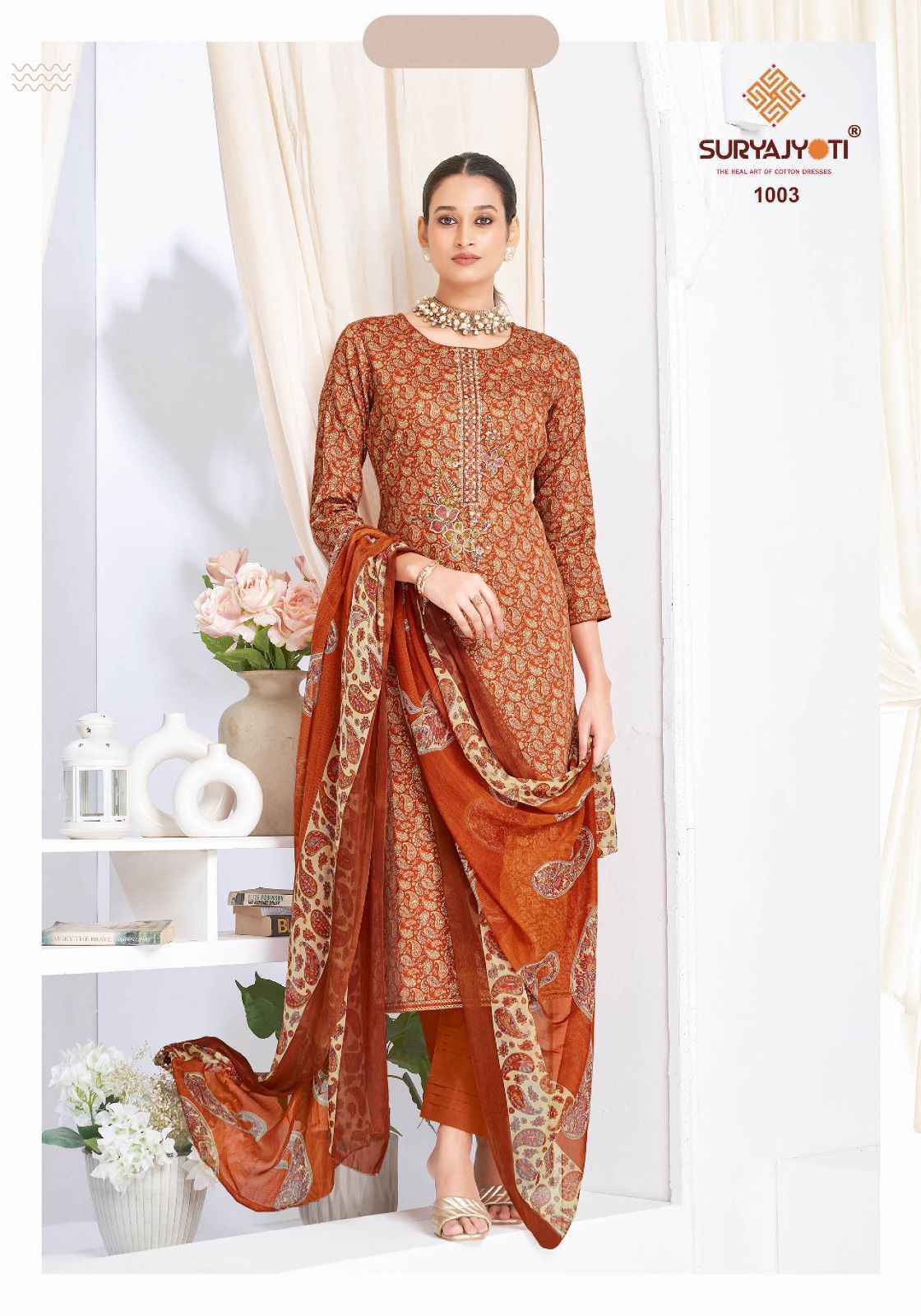 Suryajyoti Kalpana Vol 1 Jam Satin Dress Material 6 pcs Catalogue