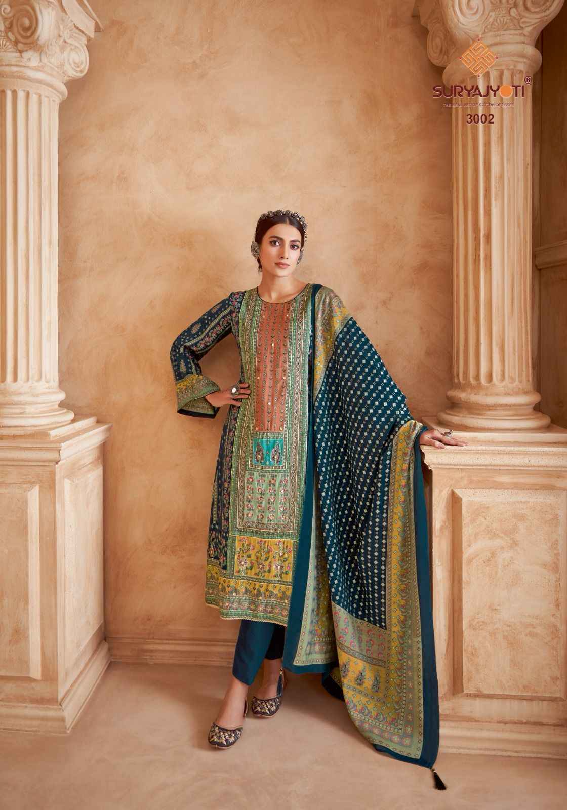 Suryajyoti Kanchan Vol 3 Modal Dress Material Latest Catalog (6 pcs Catalogue