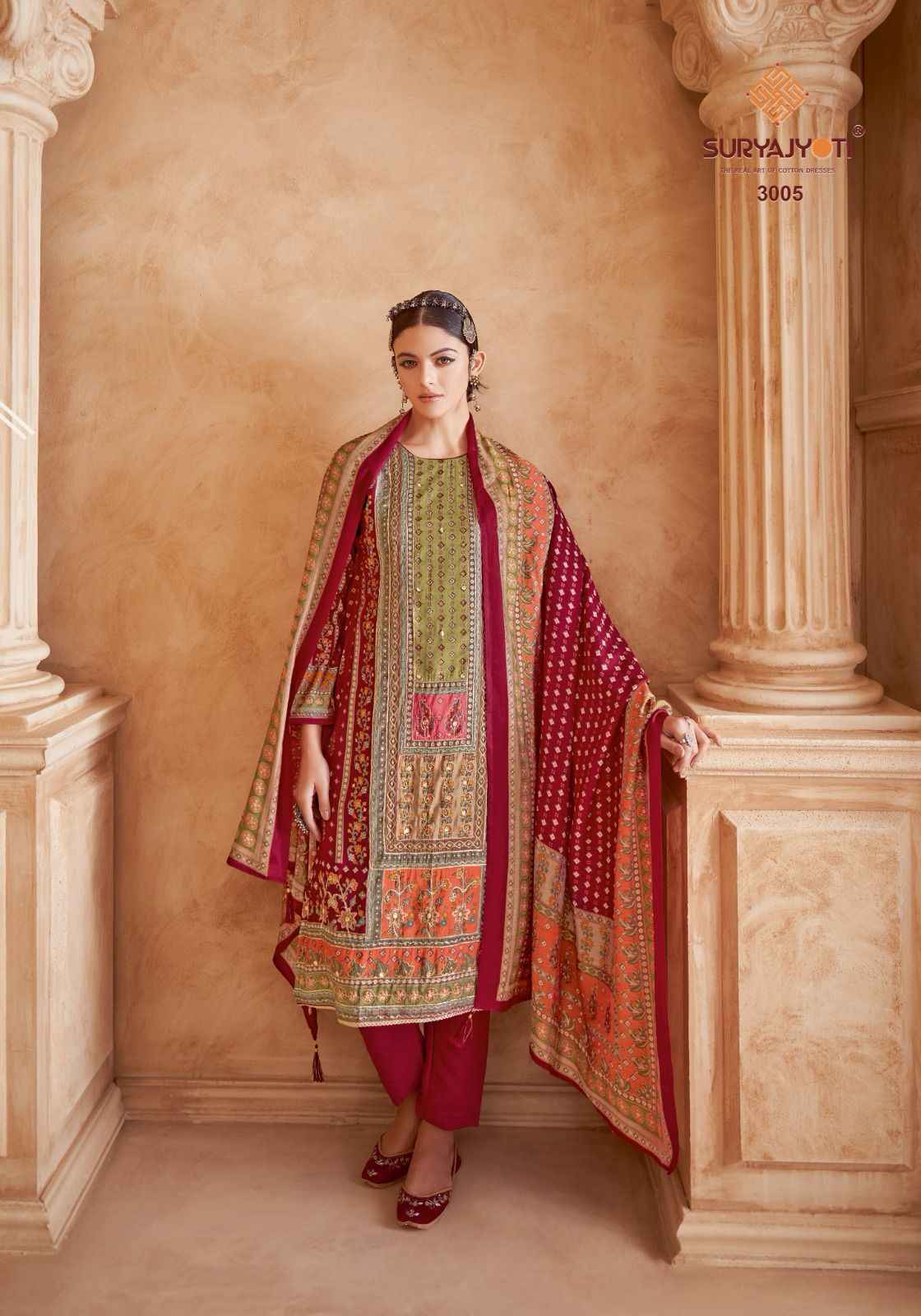 Suryajyoti Kanchan Vol 3 Modal Dress Material Latest Catalog (6 pcs Catalogue