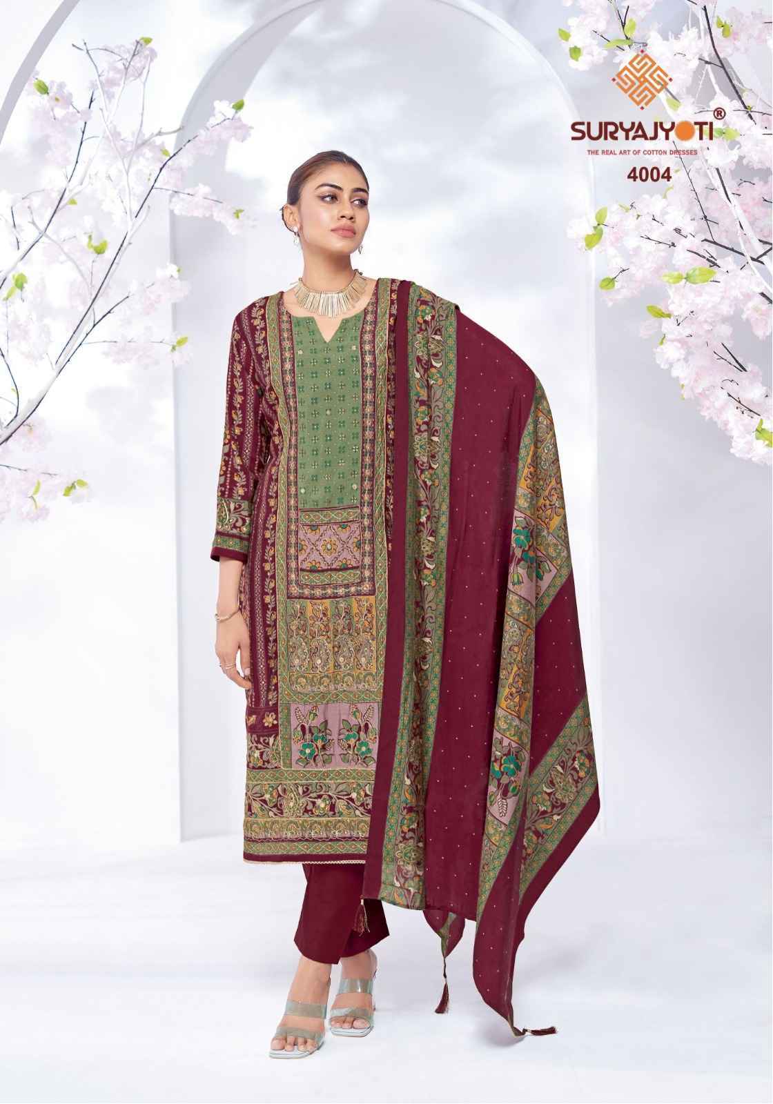 Suryajyoti Kanchan Vol 4 Modal Dress Material Wholesale Surat ( 6 pcs Catalogue