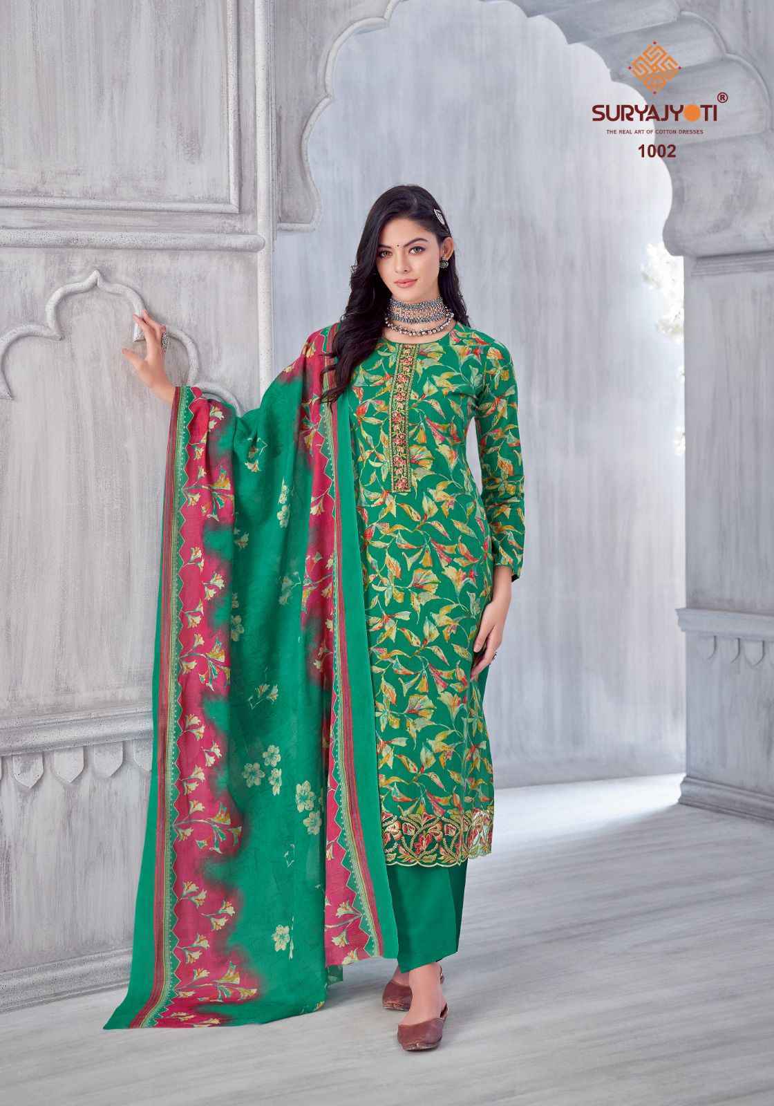 Suryajyoti Kia Vol 1 Lawn Cotton Dress Material Wholesale Supplier ( 8 pcs Catalogue