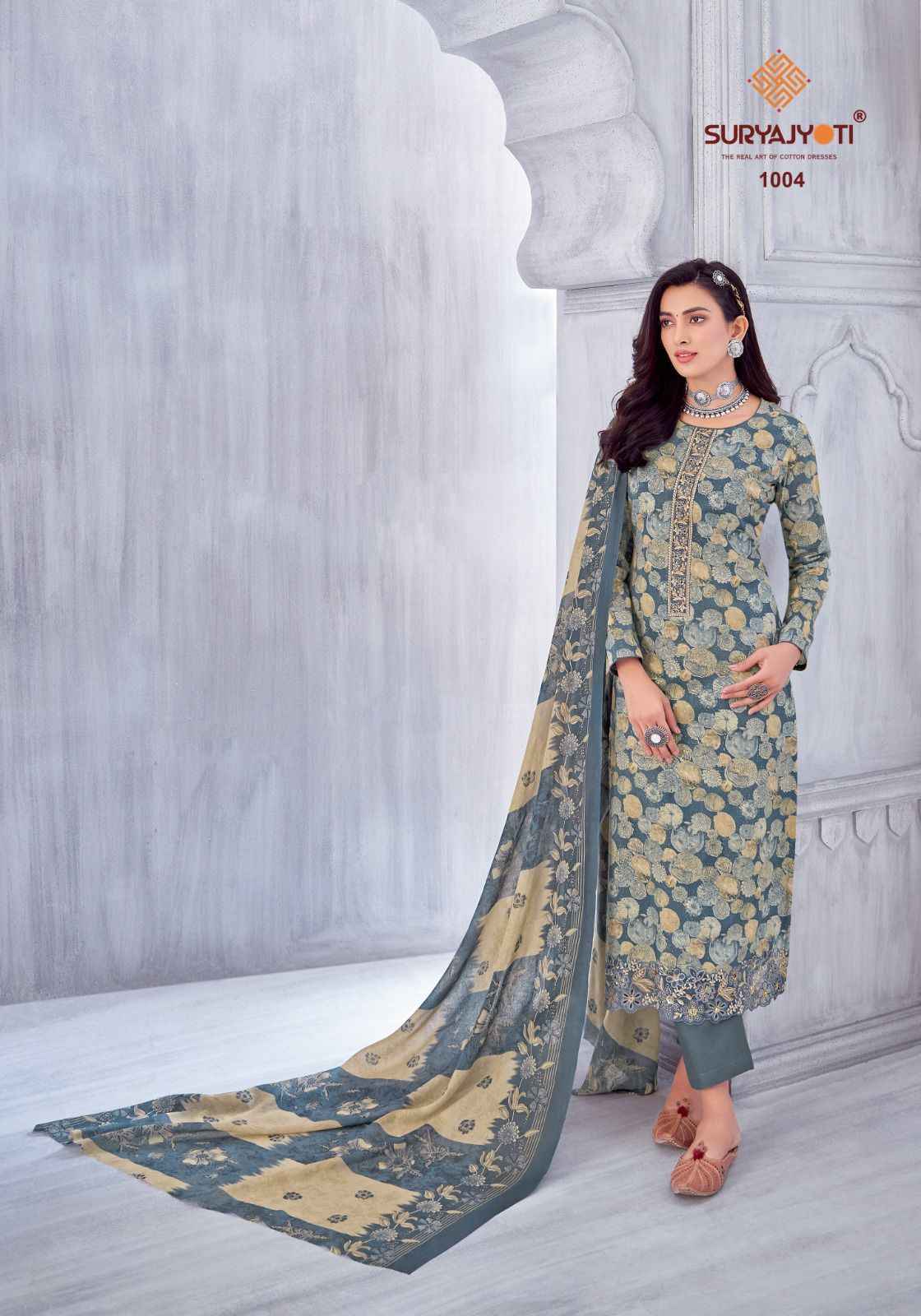 Suryajyoti Kia Vol 1 Lawn Cotton Dress Material Wholesale Supplier ( 8 pcs Catalogue