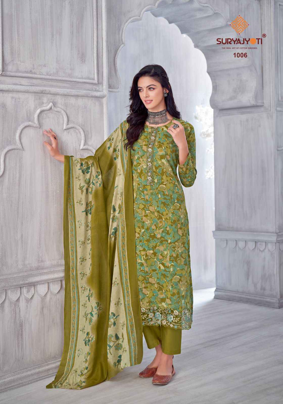 Suryajyoti Kia Vol 1 Lawn Cotton Dress Material Wholesale Supplier ( 8 pcs Catalogue