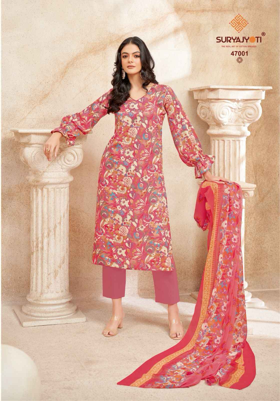 Suryajyoti Naishaa Vol 47 Jam Satin Dress Material Wholesale Price ( 10 pcs Catalogue