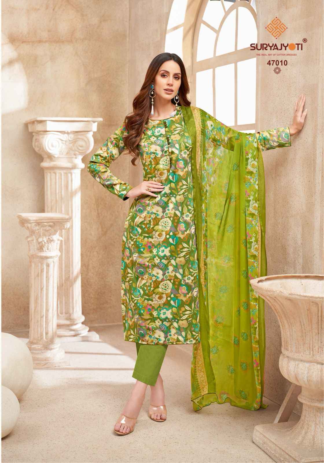 Suryajyoti Naishaa Vol 47 Jam Satin Dress Material Wholesale Price ( 10 pcs Catalogue