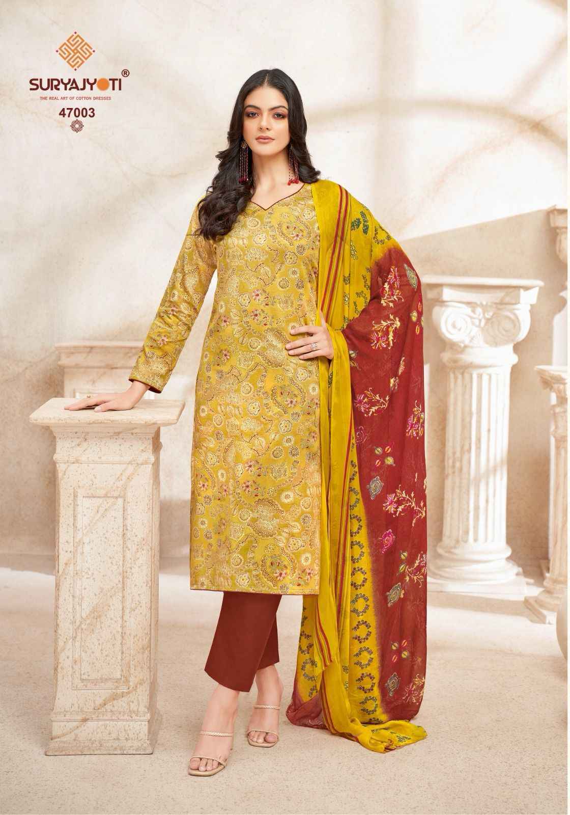 Suryajyoti Naishaa Vol 47 Jam Satin Dress Material Wholesale Price ( 10 pcs Catalogue