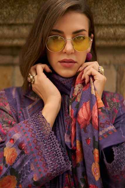 Varsha Blossom Aura Viscouse Pashmina Dress Material Wholesale Price ( 4 Pcs Catalog )