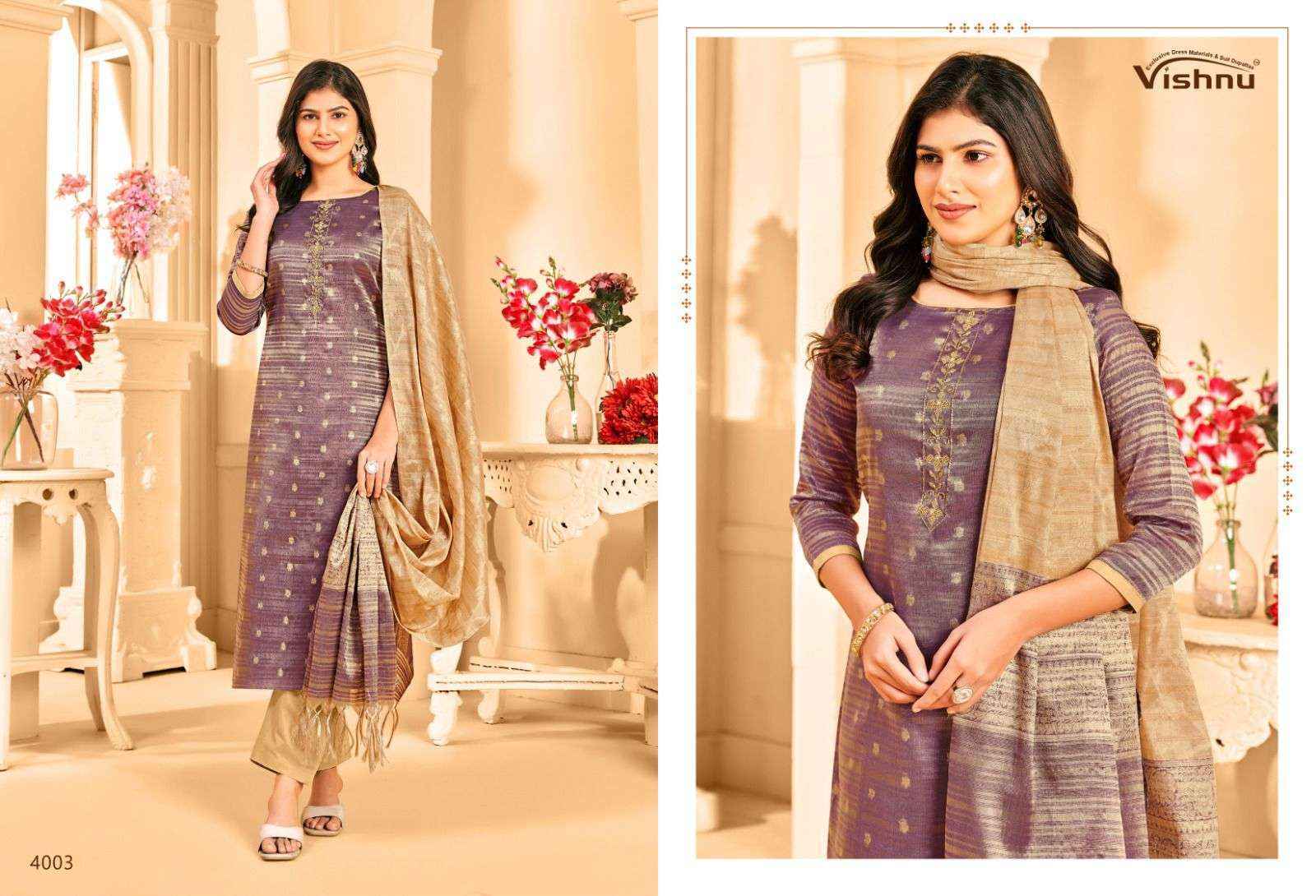 Vishnu Khanak Silk Dress Material Wholsale Price ( 10 Pcs Catalog )