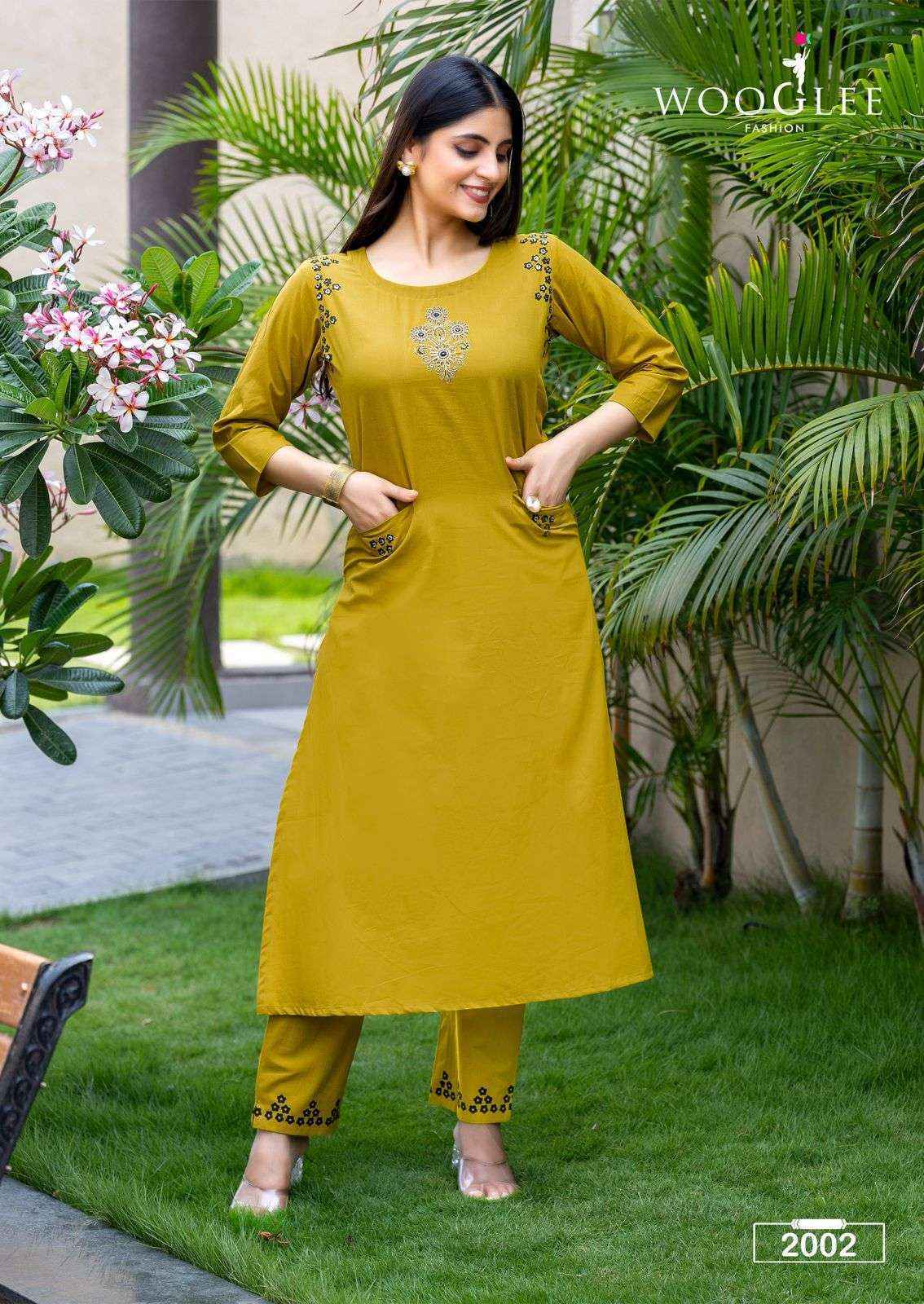 Wooglee Malvika Cotton Kurti With Bottom Wholesale Surat ( 6 pcs Catalogue