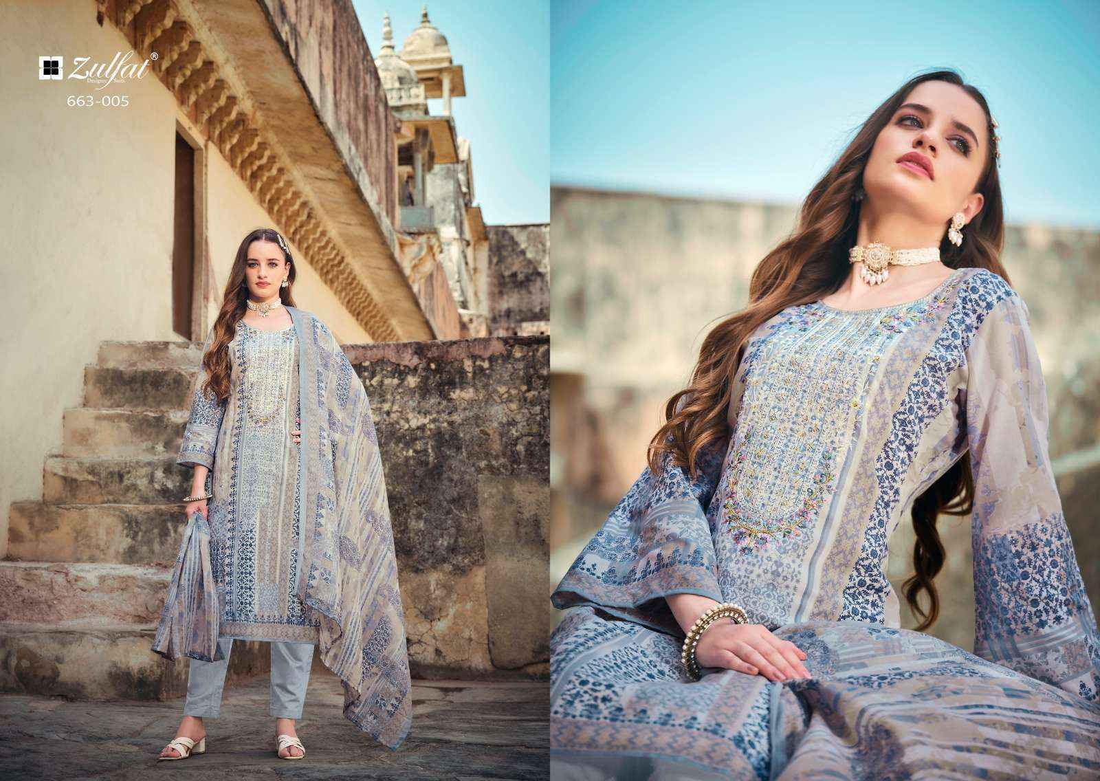 Zulfat Gulnaaz Vol 5 Cotton Dress Material Wholesale Price ( 8 pcs Catalogue