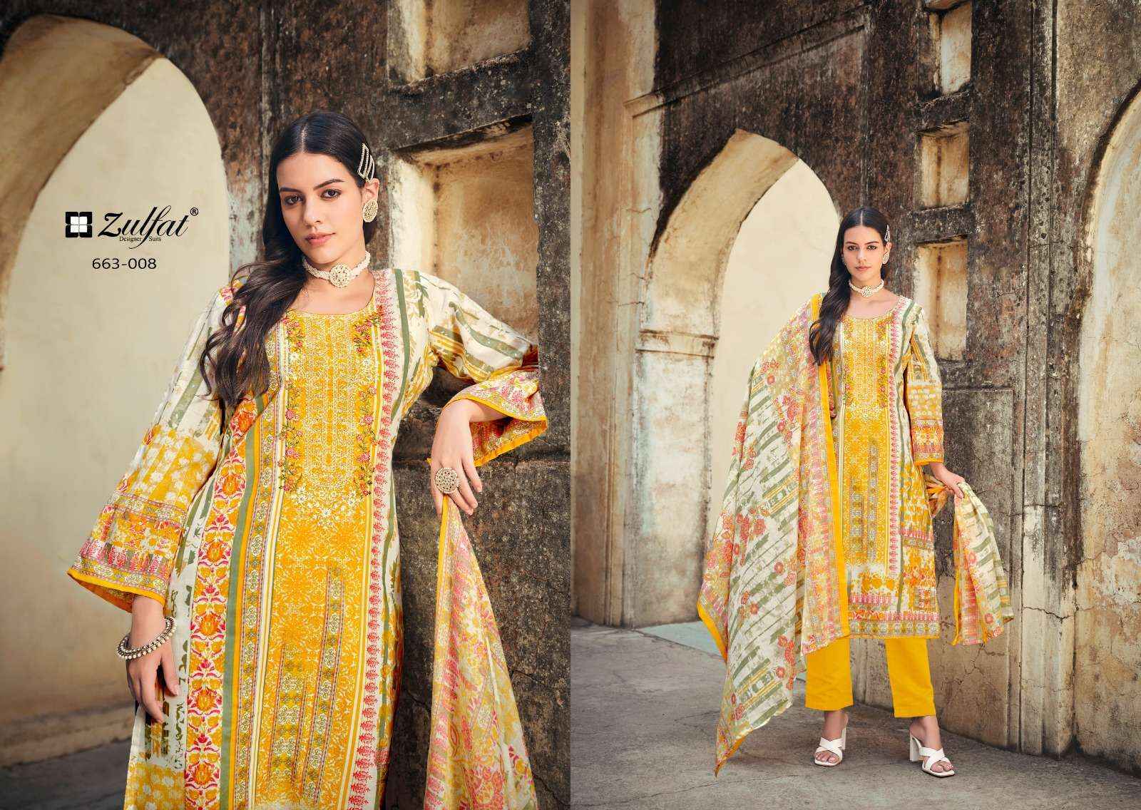 Zulfat Gulnaaz Vol 5 Cotton Dress Material Wholesale Price ( 8 pcs Catalogue