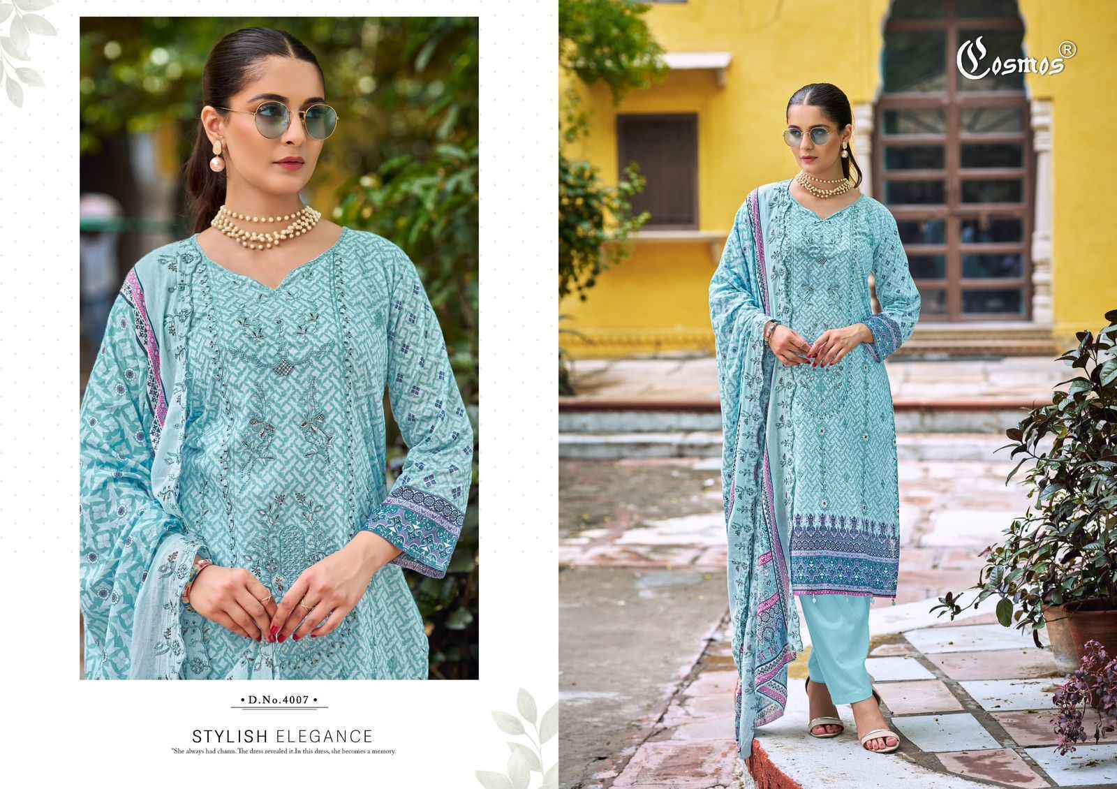 Cosmos Bin Saeed Vol 4 Cotton Pakistani Suit Wholesale Price ( 8 pcs Catalogue )