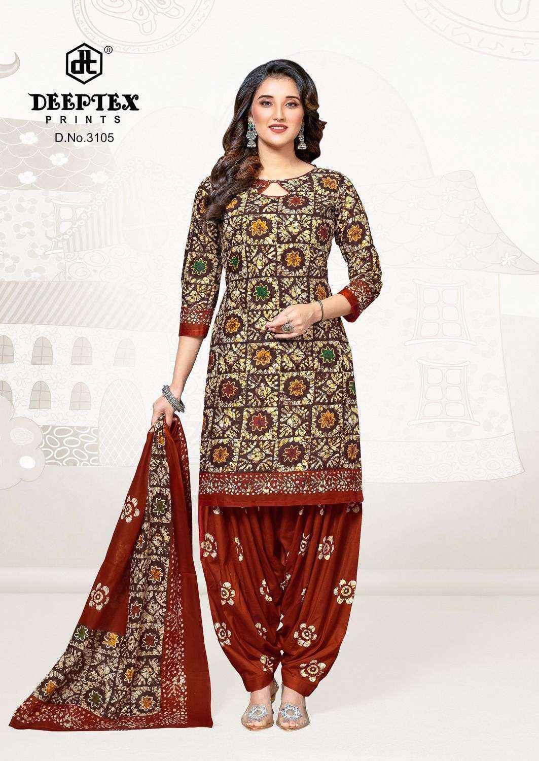 Deeptex Batik Plus Vol 31 Cotton Dress Material Wholesale Surat ( 10 pcs Catalogue )