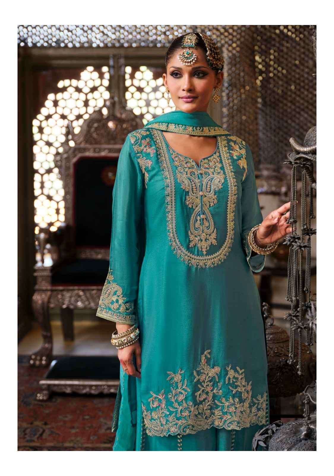 Eba Lifestyle Chalini Readymade Chinon Dress Wholesale Price ( 3 Pcs Catalog )