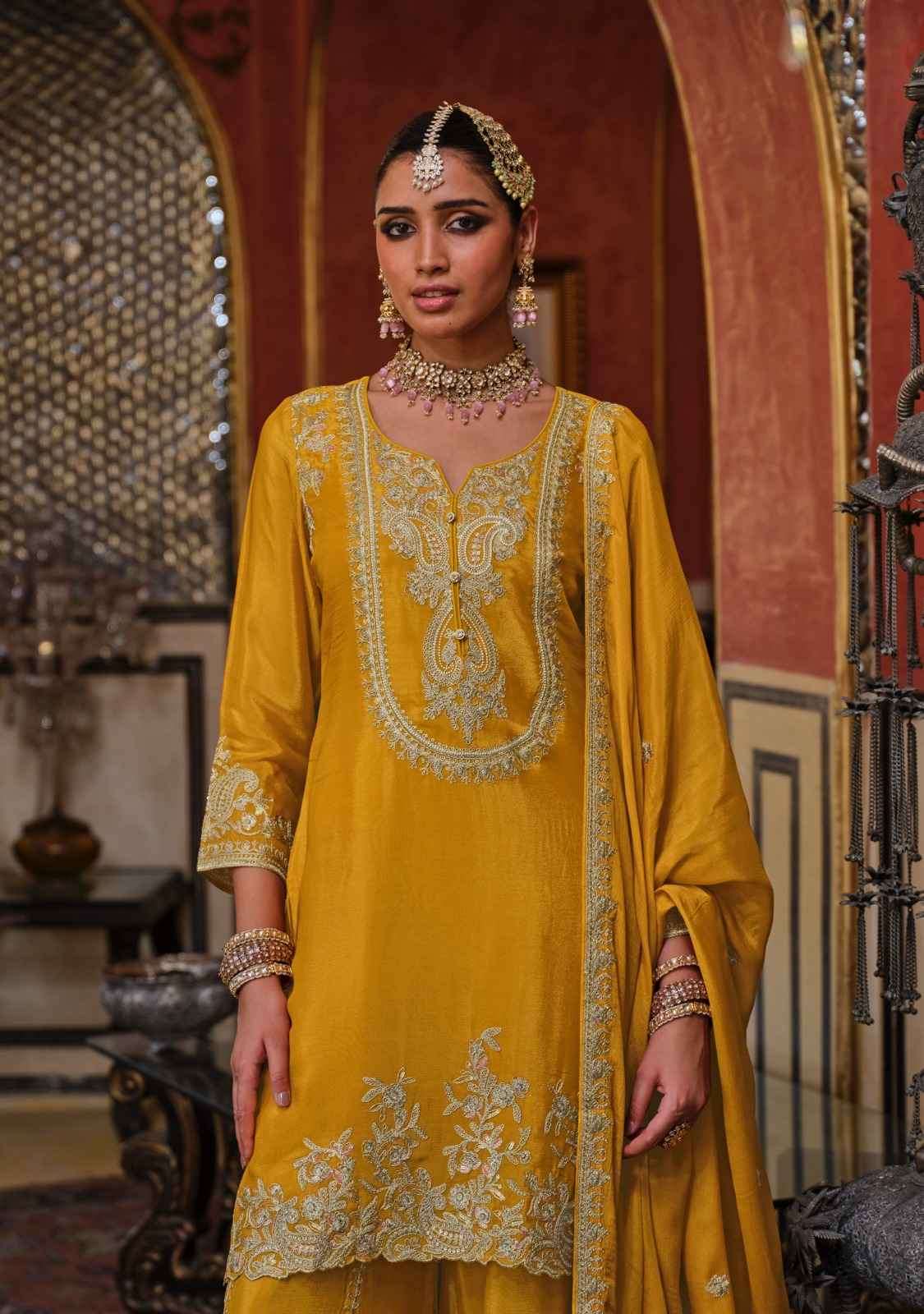 Eba Lifestyle Chalini Readymade Chinon Dress Wholesale Price ( 3 Pcs Catalog )