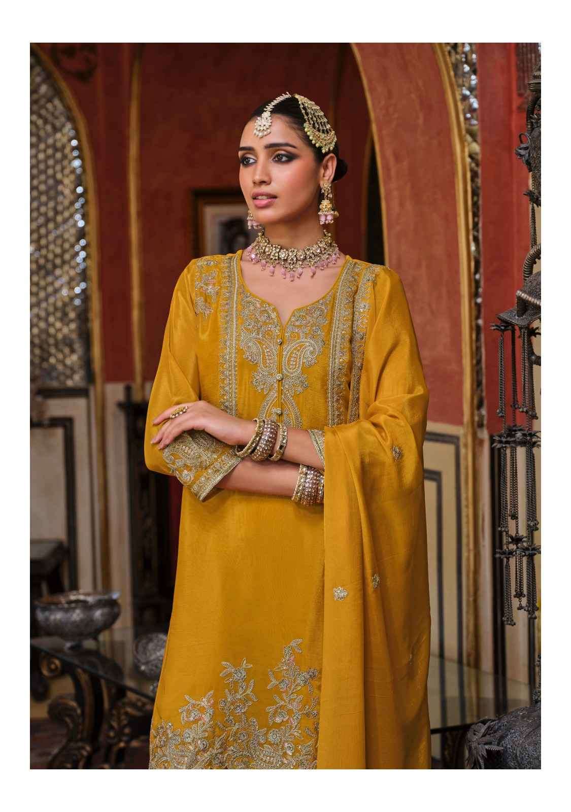 Eba Lifestyle Chalini Readymade Chinon Dress Wholesale Price ( 3 Pcs Catalog )