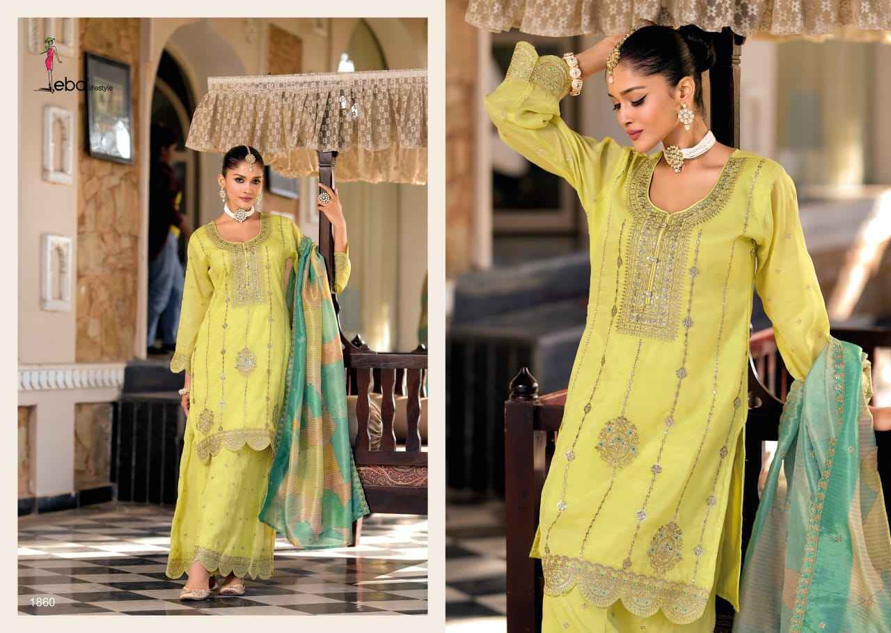 Eba Lifestyle Diya Readymade Simar Suit Wholesale Price ( 2 Pcs Catalog )