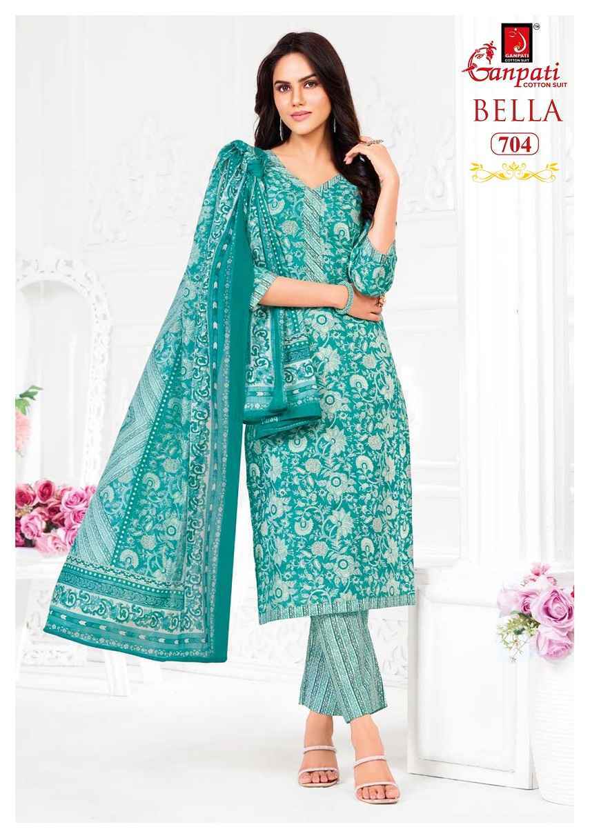 Ganpati Bella Patiyala Vol 7 Cotton Dress Material Wholesale Price ( 15 Pcs Catalog )