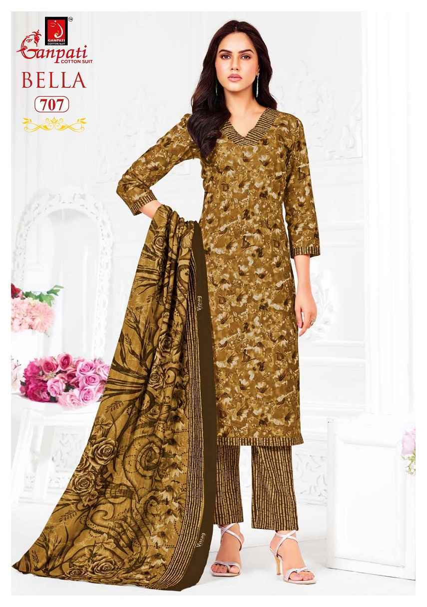 Ganpati Bella Patiyala Vol 7 Cotton Dress Material Wholesale Price ( 15 Pcs Catalog )