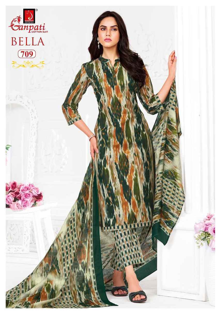 Ganpati Bella Patiyala Vol 7 Cotton Dress Material Wholesale Price ( 15 Pcs Catalog )