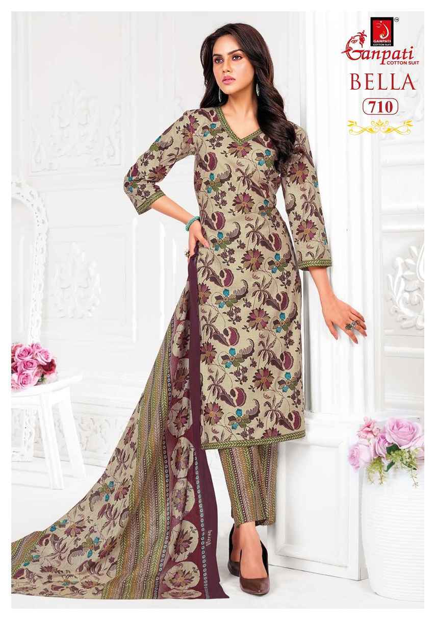 Ganpati Bella Patiyala Vol 7 Cotton Dress Material Wholesale Price ( 15 Pcs Catalog )