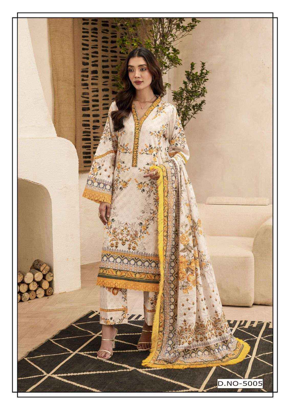 HALA RAMSHA VOL 5 COTTON DIGITAL PRINTS SALWAR SUIT WHOLESALE PRICE ( 6 PCS CATALOG )