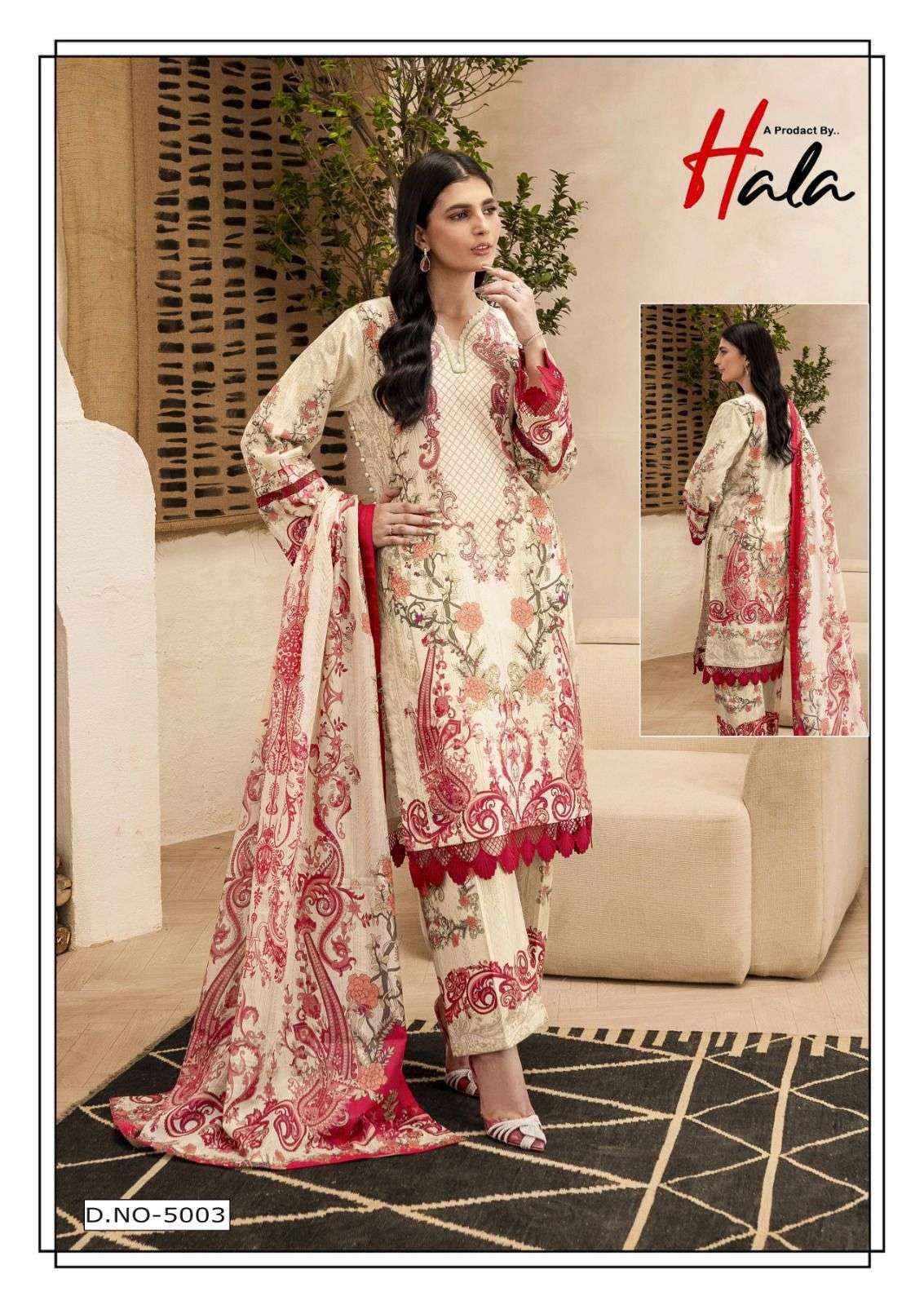 HALA RAMSHA VOL 5 COTTON DIGITAL PRINTS SALWAR SUIT WHOLESALE PRICE ( 6 PCS CATALOG )