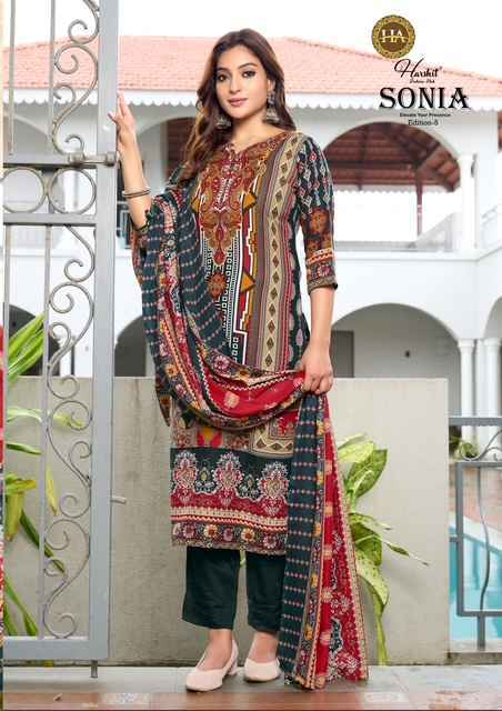Harshit Fashion Sonia Edition 5 Cotton Dress Material Wholesale Price ( 8 Pcs Catalog )