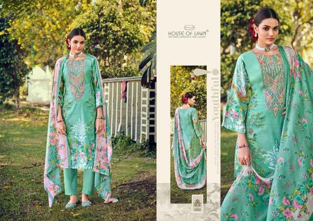 House Of Lawn Malhar Vol 2 Cotton Dress Material Wholesale Price ( 6 Pcs Catalog )