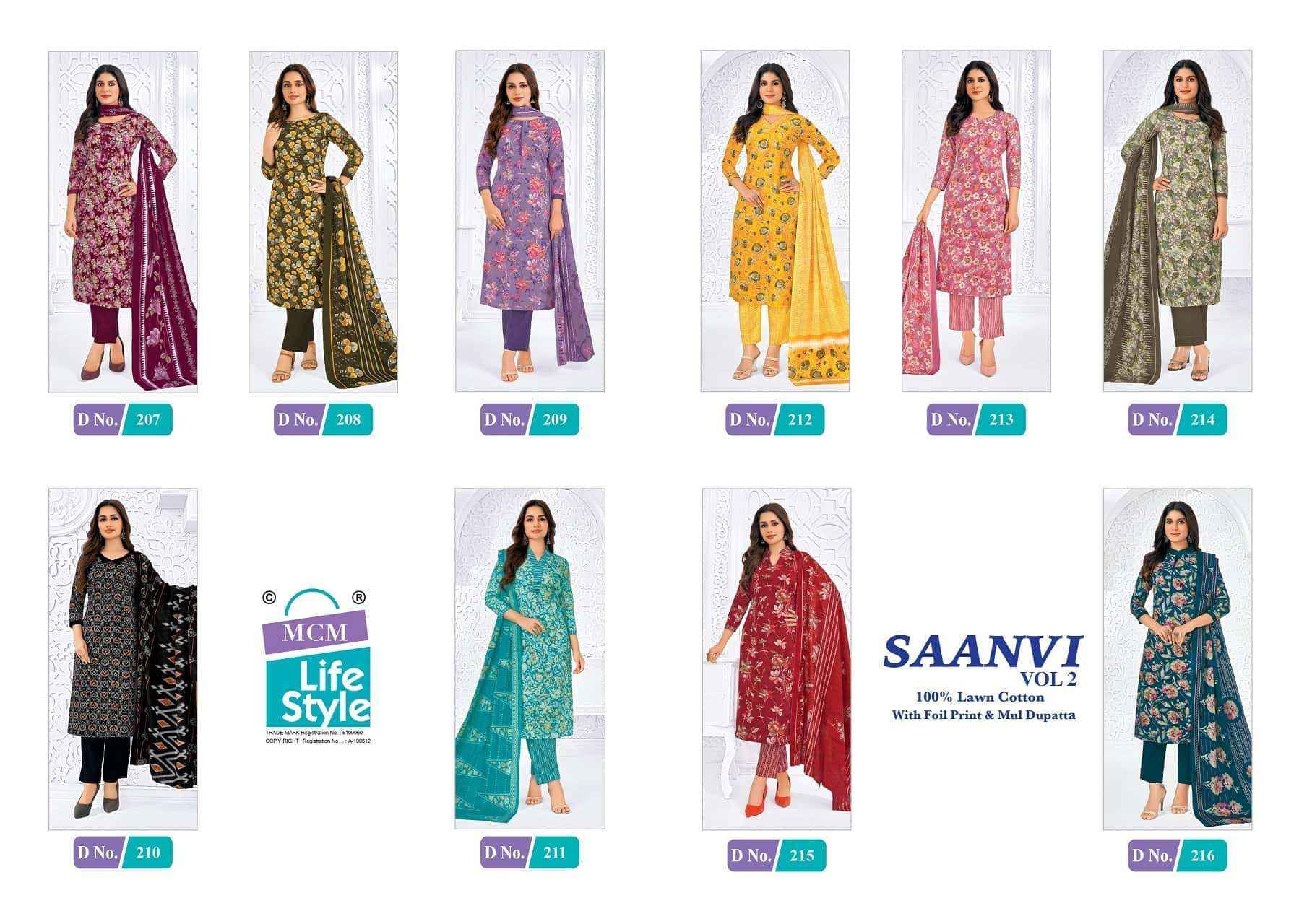Mcm Lifestyle Saanvi Vol 2 Printed Cotton Suit Wholesale Price ( 10 Pcs Catalog )
