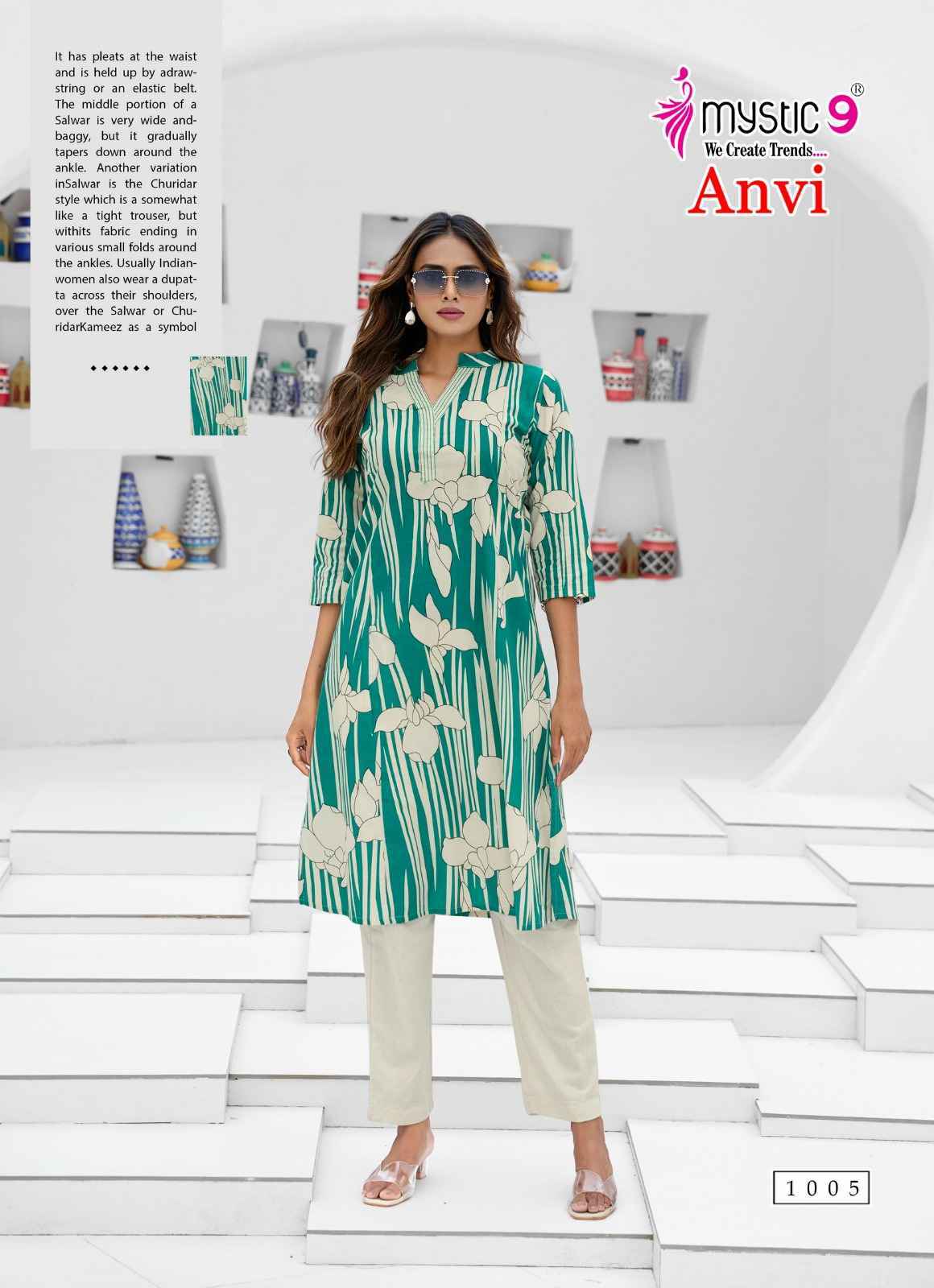 Mystic 9 Anvi Cotton Kurti With Bottom Wholesale Price ( 10 Pcs Catalog )