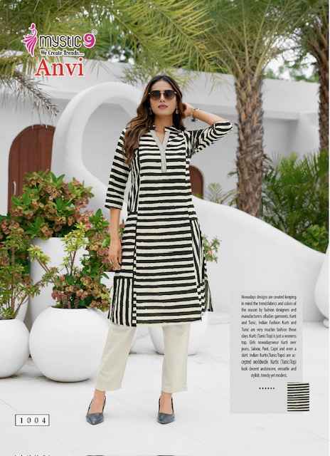 Mystic 9 Anvi Cotton Kurti With Bottom Wholesale Price ( 10 Pcs Catalog )