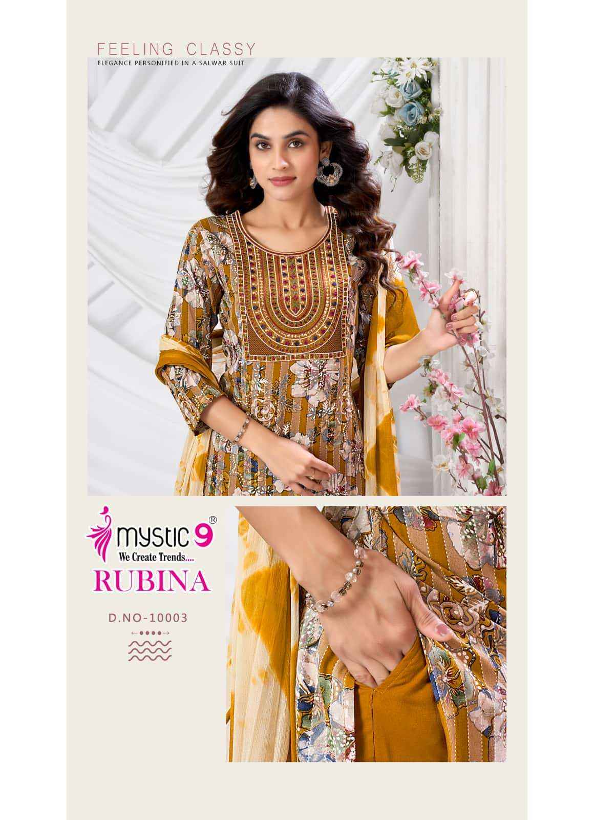 Mystic 9 Rubina Vol 10 Fancy Readymade Dress ( 8 Pcs Catalog )