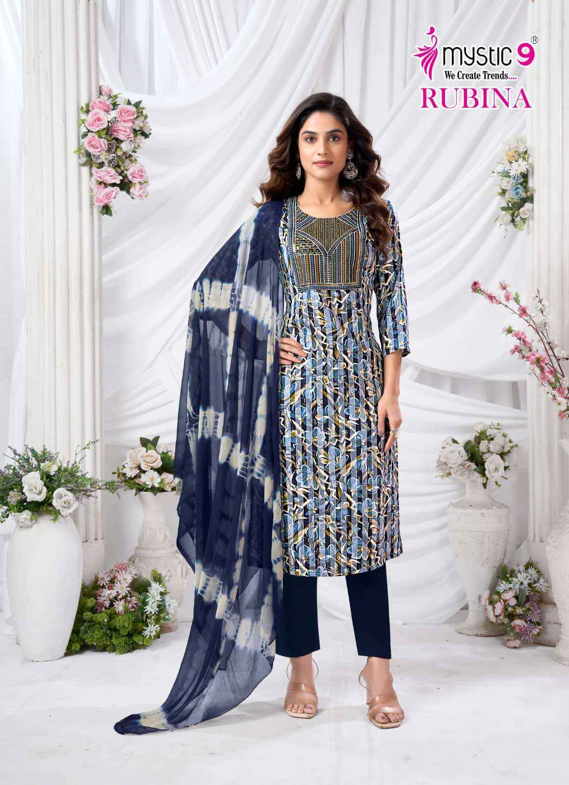 Mystic 9 Rubina Vol 10 Fancy Readymade Dress ( 8 Pcs Catalog )