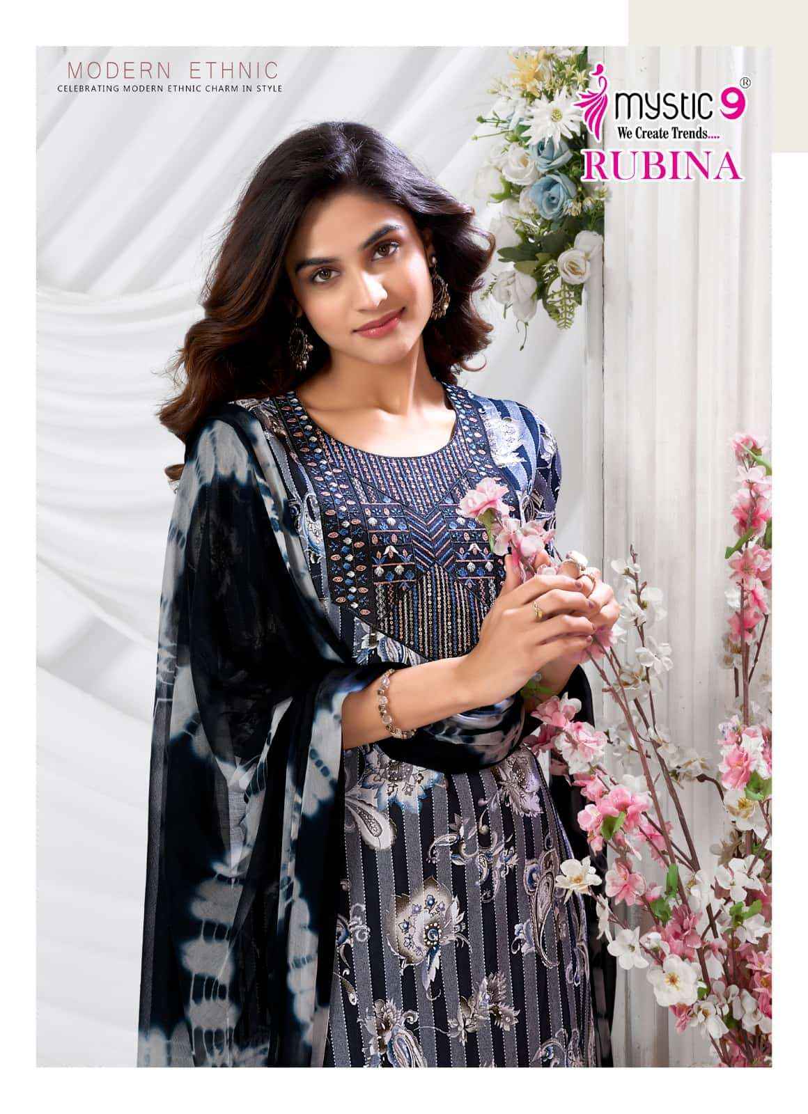 Mystic 9 Rubina Vol 10 Fancy Readymade Dress ( 8 Pcs Catalog )