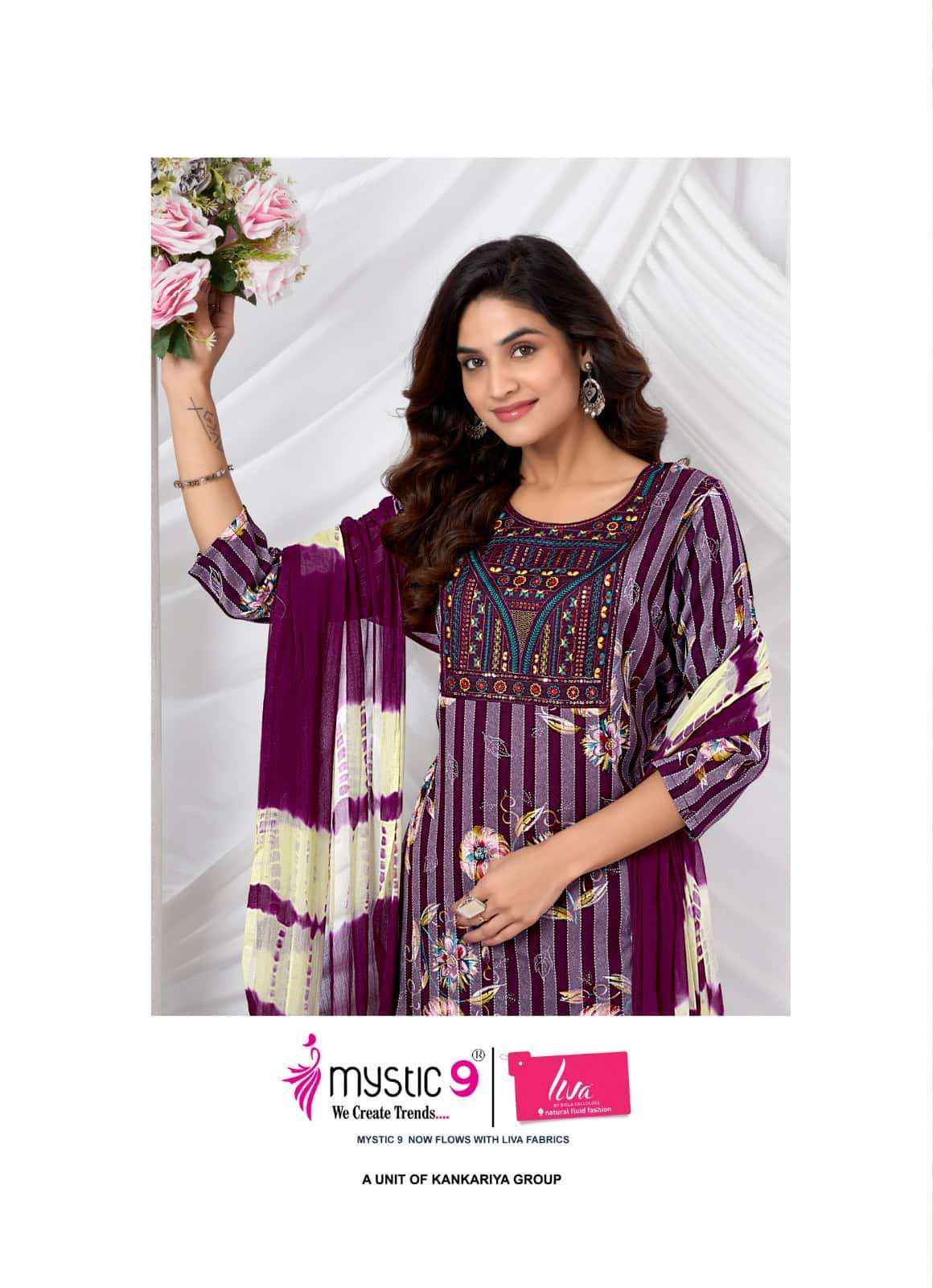 Mystic 9 Rubina Vol 10 Fancy Readymade Dress ( 8 Pcs Catalog )