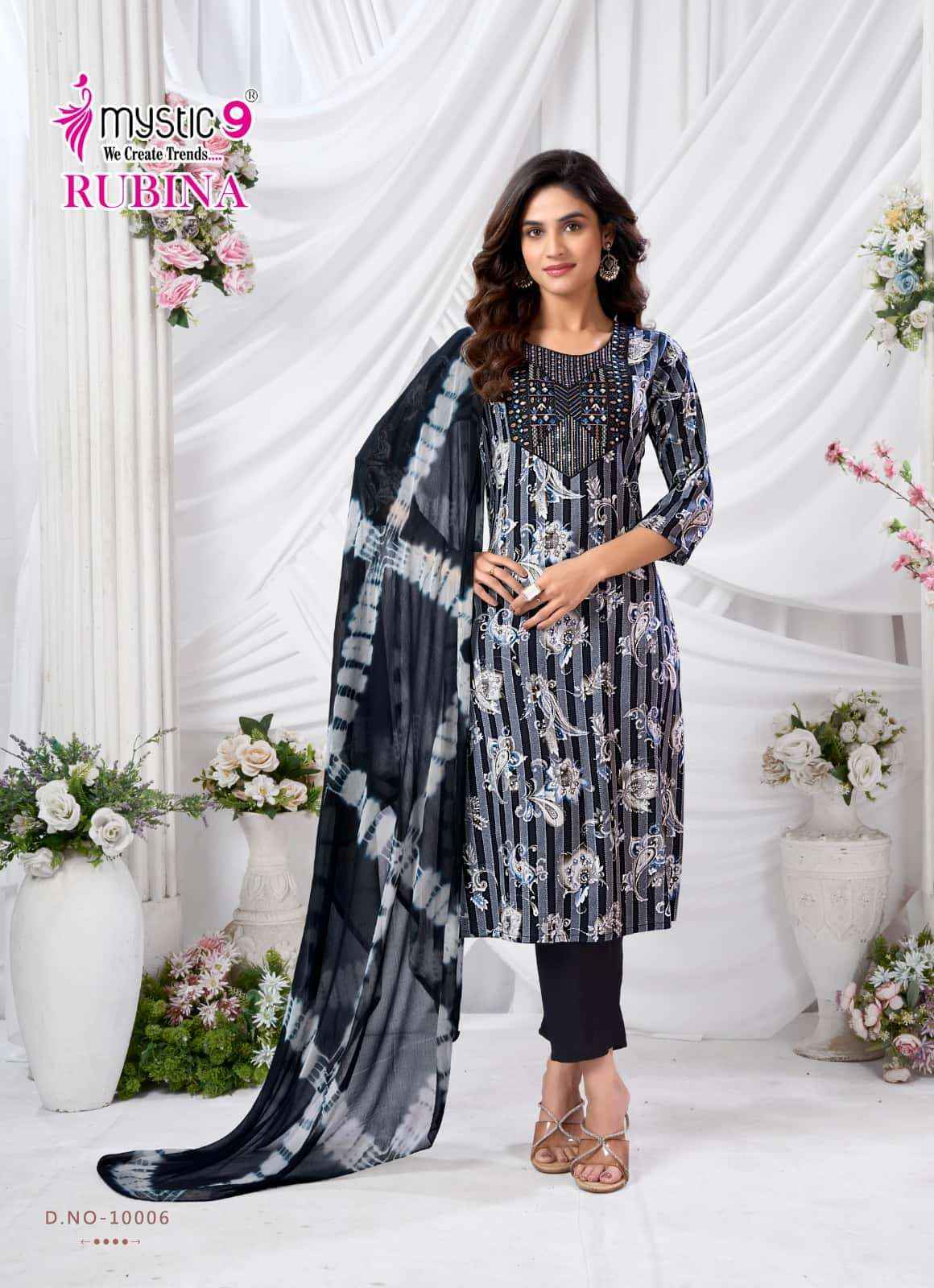 Mystic 9 Rubina Vol 10 Fancy Readymade Dress ( 8 Pcs Catalog )