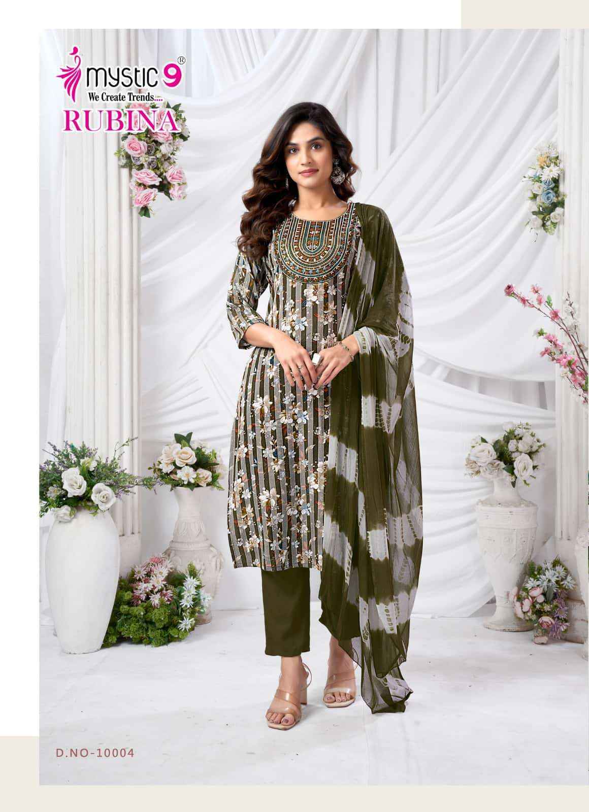 Mystic 9 Rubina Vol 10 Fancy Readymade Dress ( 8 Pcs Catalog )
