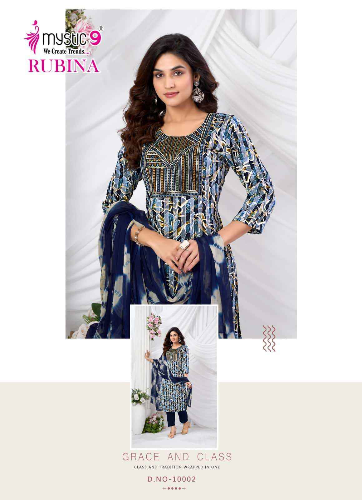 Mystic 9 Rubina Vol 10 Fancy Readymade Dress ( 8 Pcs Catalog )