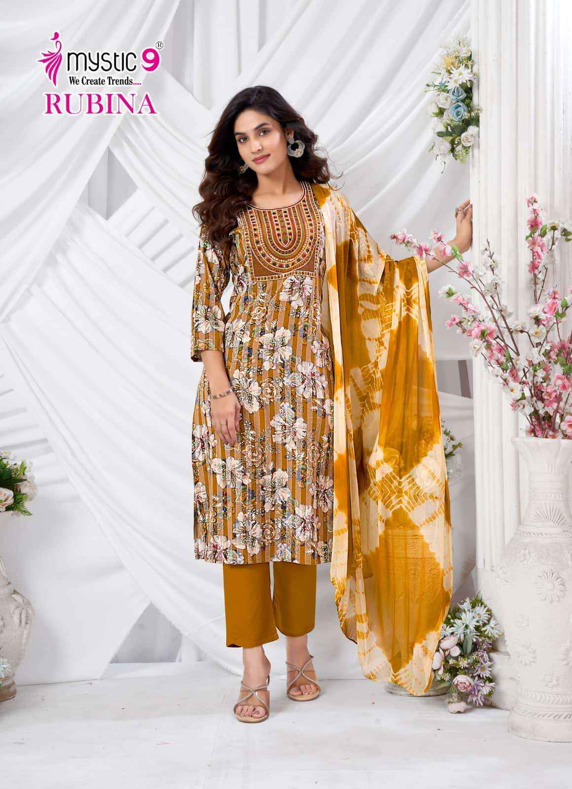 Mystic 9 Rubina Vol 10 Fancy Readymade Dress ( 8 Pcs Catalog )