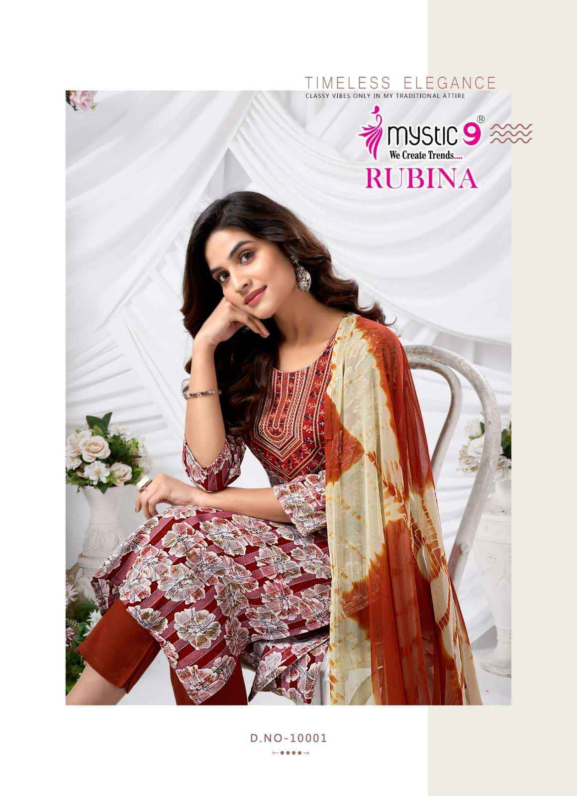 Mystic 9 Rubina Vol 10 Fancy Readymade Dress ( 8 Pcs Catalog )