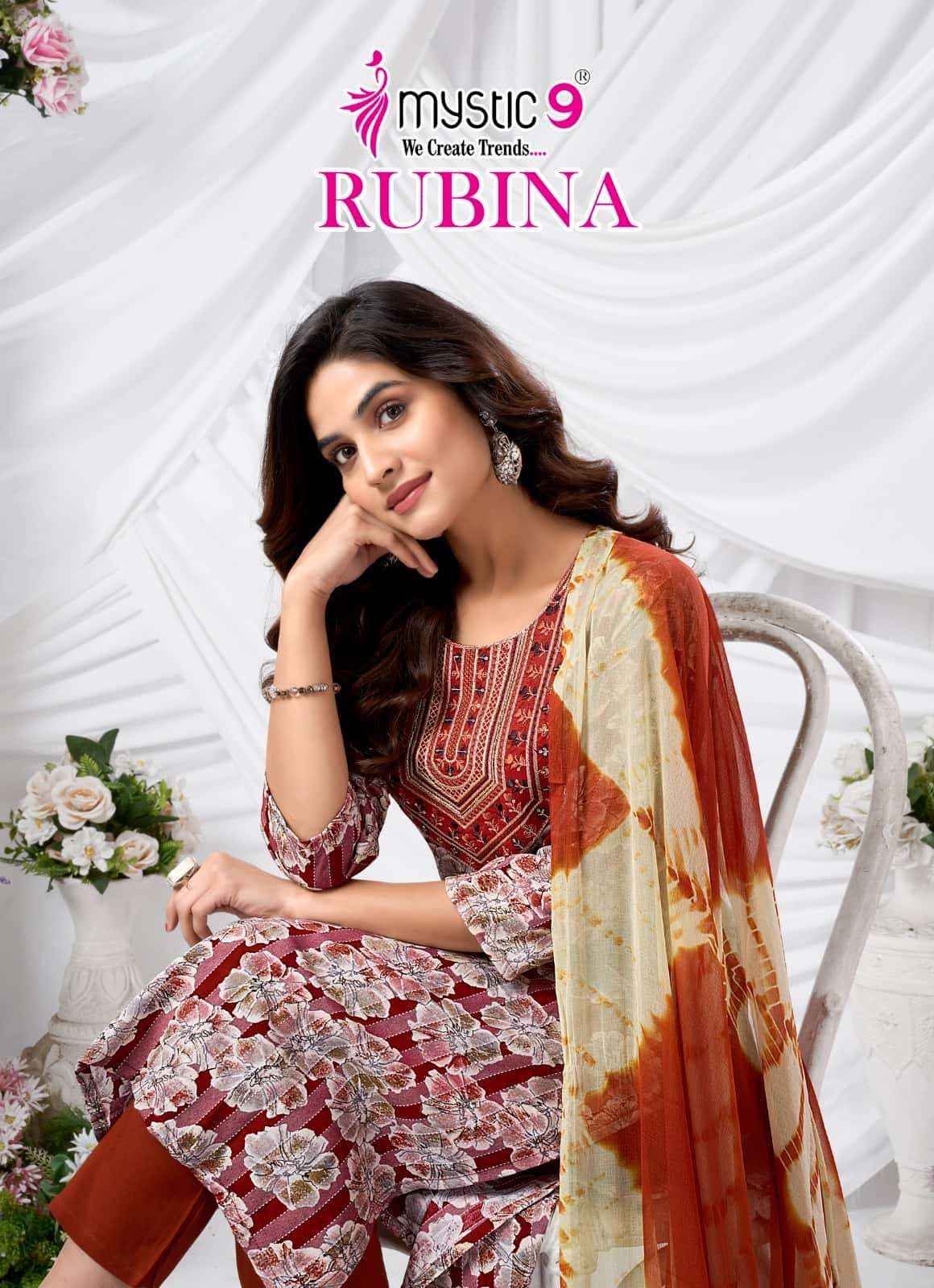 Mystic 9 Rubina Vol 10 Fancy Readymade Dress ( 8 Pcs Catalog )
