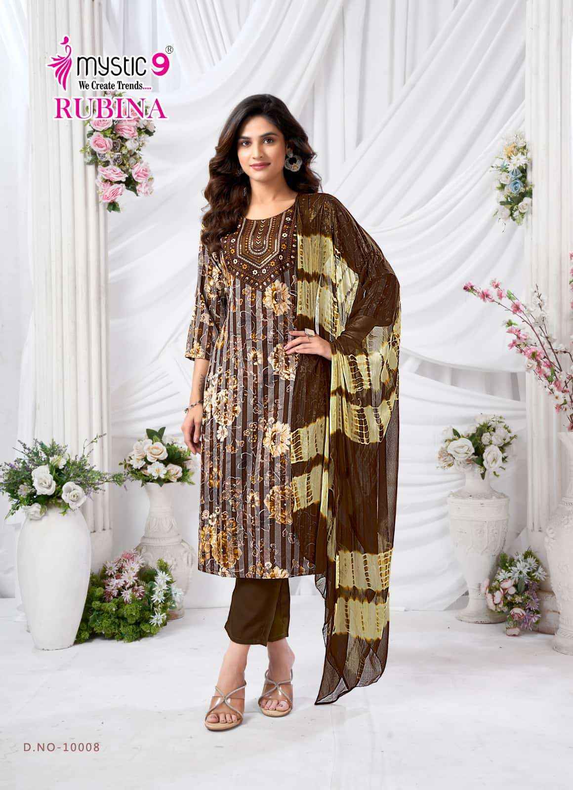 Mystic 9 Rubina Vol 10 Fancy Readymade Dress ( 8 Pcs Catalog )
