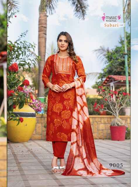Mystic 9 Sabri Vol 9 Reyon Kurti Combo Wholesale Price ( 8 Pcs Catalog )